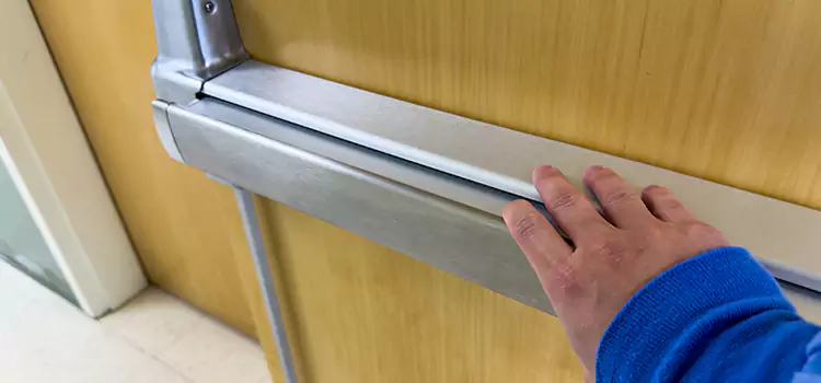 Installing a Push Bar on a Door Hanford